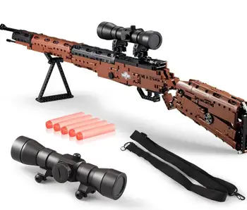 

WW2 Military Sniping Rifle 98K Model Building Blocks Army Soldier Sniper Classic Weapon Gun DIY Bricks Toys For Children