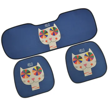 

Summer car cushion mat single small three-piece set of four seasons cartoon car cushion cute cushion