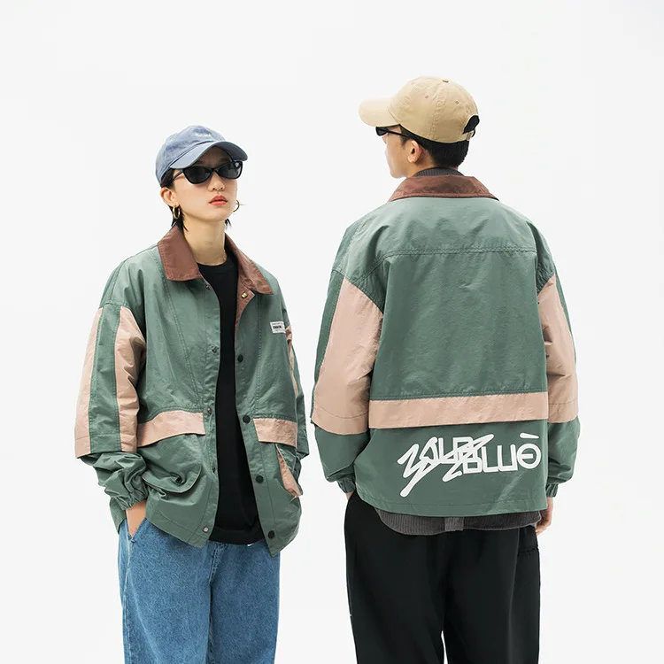 

Wu Airlines 2020 Spring Men Casual Workwear Coat National Trends Spring Loose-Fit Couples Joint Coach Jacket Men's Fashion