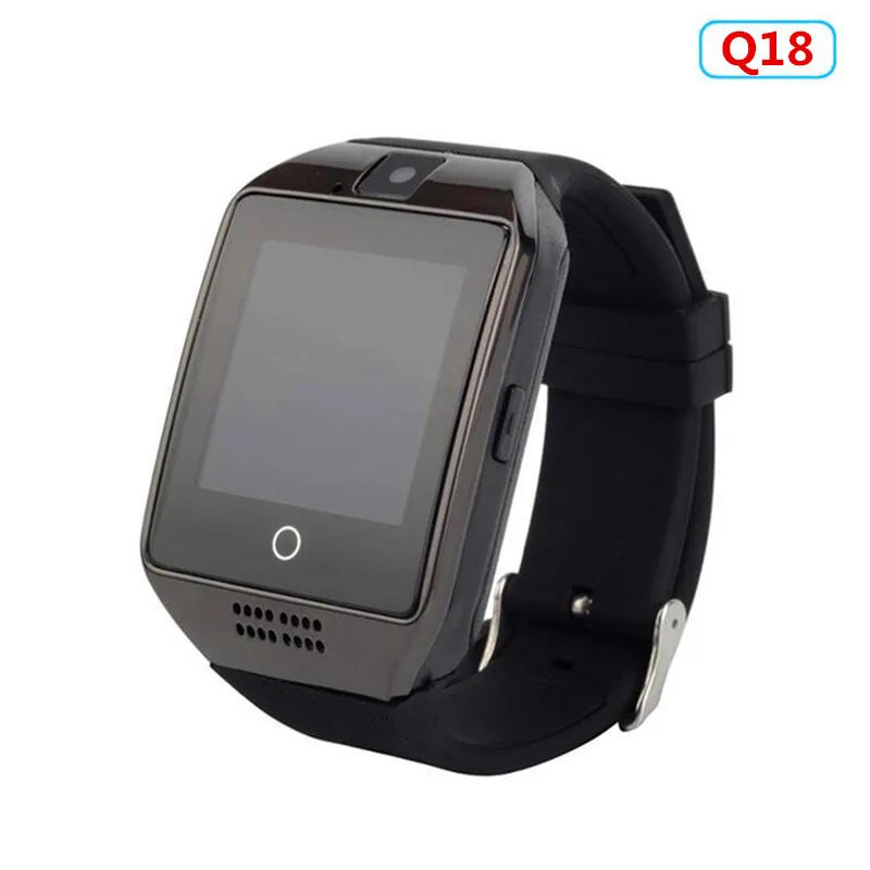 Q18 Black Bluetooth Смарт-часы DZ09 GT08 A1 T8 Q18 Z60 часы из сплава с слотом для sim-карты TF Музыка MP3 для телефона Android и IOS - Цвет: Q18 Black