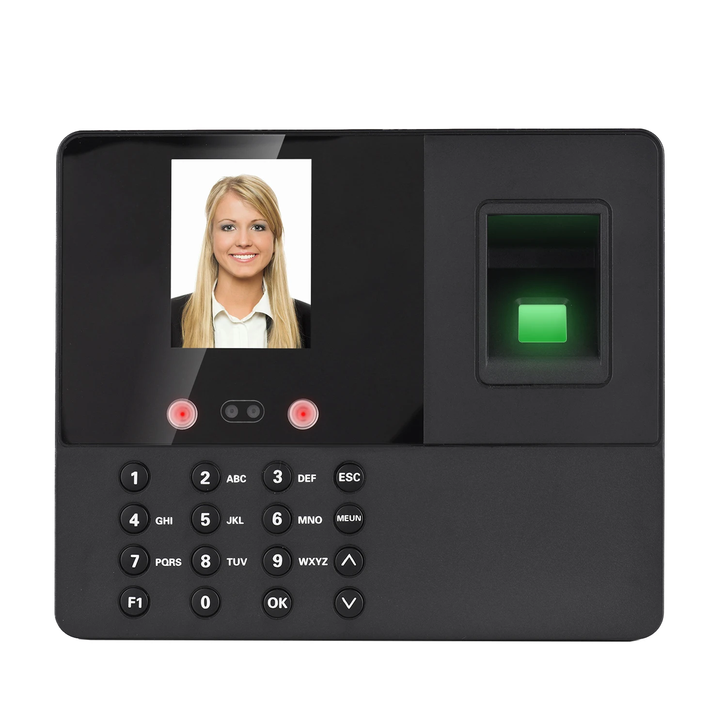 Биометрическая система контроля доступа к часам с функцией распознавания отпечаток лица паролем с 2,8 дюймовым tft-экраном