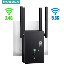 Répéteur Wifi 802.11ac double bande 1200/5GHz, 2.4 mb/s, Wlan, longue portée, puissant amplificateur de signal sans fil