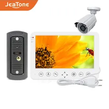 JeaTone – visiophone filaire HD de 7 pouces avec caméra 1200TVL, interphone vidéo avec détecteur de mouvement et Vision nocturne IR, pour la sécurité de la maison