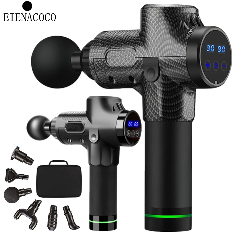 30-Speed Massage-Gun Percussion Muscle-Relaxation Portable-Bag Pain Electric Lcd-Display