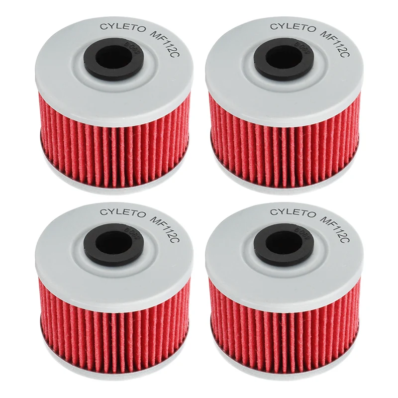 

1/2/4pcs Oil Filter for Honda NX250 NX 250 GB400 GB500 Dominator NX650 NX 650 SLR650 FMX650 FMX 650 Vigor FX650 FX 650