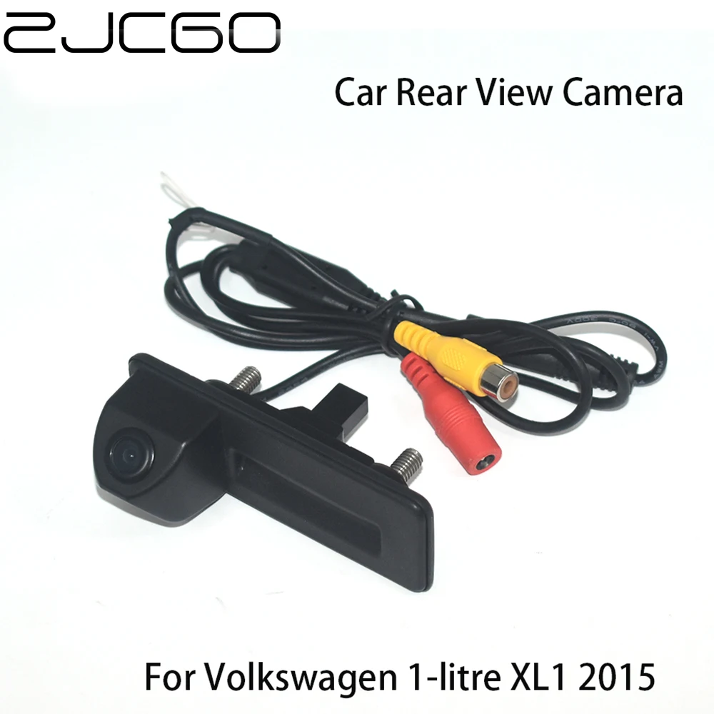 

ZJCGO HD CCD Car Rear View Reverse Back Up Parking Trunk Handle Waterproof Night Vision Camera for Volkswagen 1-litre XL1 2015