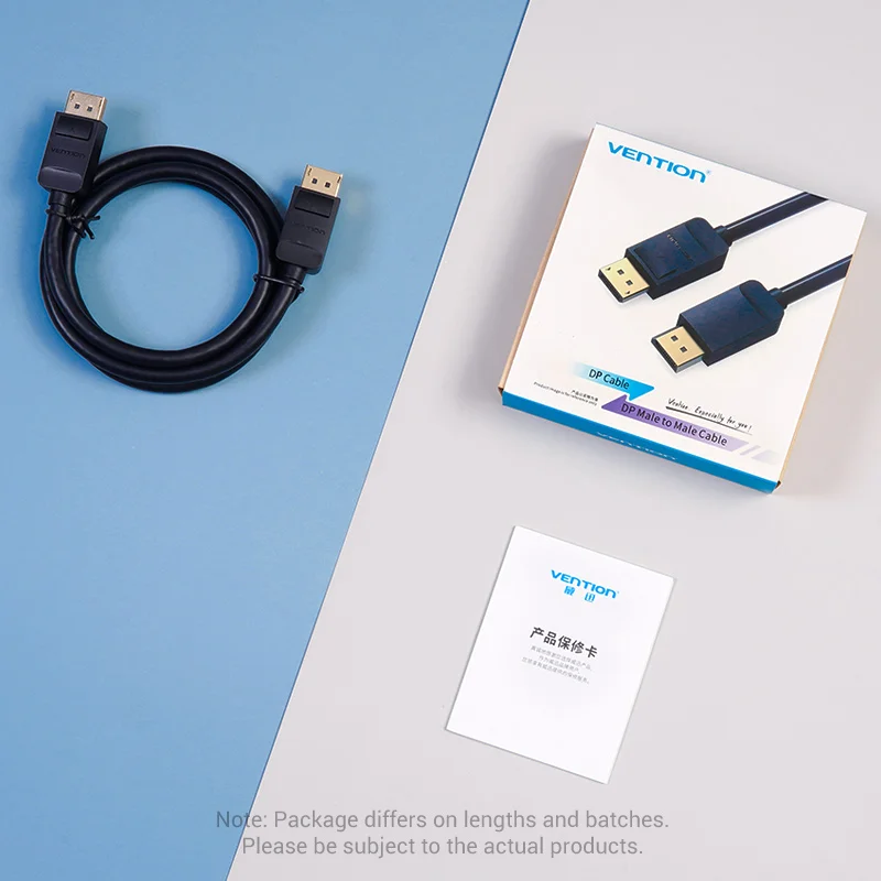 Vention Displayport 1 2 Cable 4k Hd 144hz 21 6gbps Display Port Adapter For Video Laptop Hdtv Displayport To Displayport Cable Aliexpress