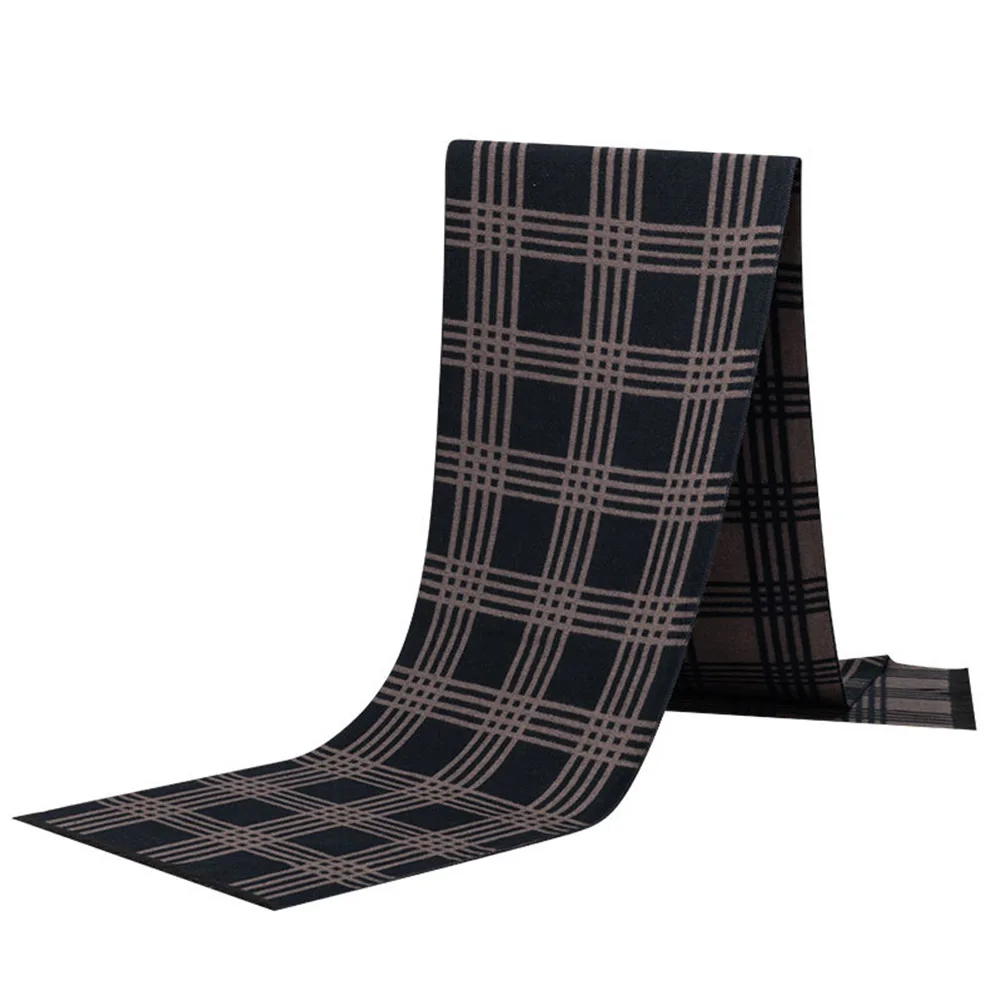 Men Scarf 26 FS новые плед шерсть шарфы для женщин Повседневное зима бизнес для мужчин кашемировый шарф Элитный бренд толстые теплые пашмины шаль - Color: Men Scarf 26