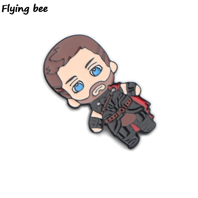 Flyingbee Тор Мультяшные значки Loki брошь модные эмалированные булавки футболки значки шпильки с отворотом значок для друзей женщин мужчин X0421