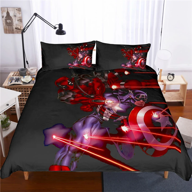 13 3D Anime Bedding Set Bed Linens Duvet Covers Pillowcases Suicide Squad Comforter Bedding Sets Bedclothes Bed linen - Цвет: 13