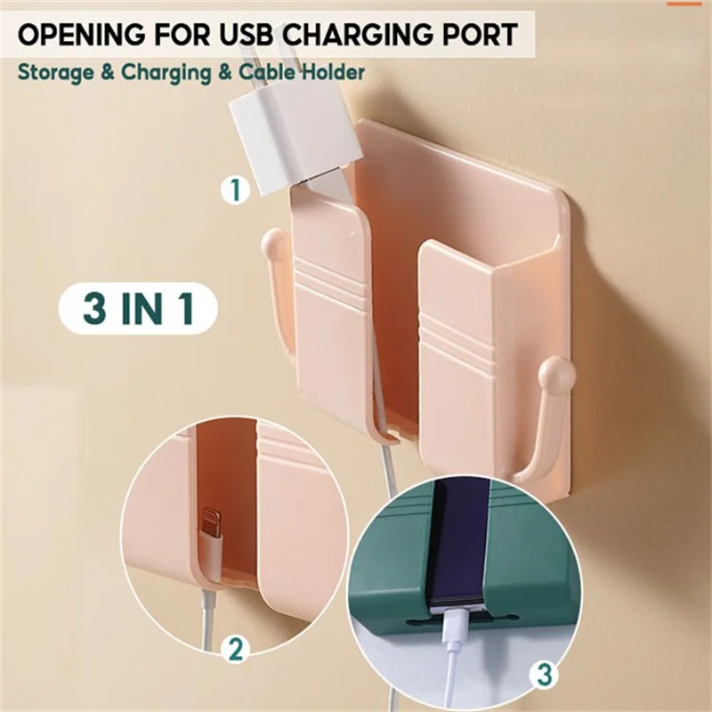 Dropship Wall Mounted Phone Holder; Mobile Phone Telescopic Bracket;  Adhesive Bathroom Kitchen Desktop Portable Folding Mobile Phone Stand For  IPhone/Android And Other Phones to Sell Online at a Lower Price