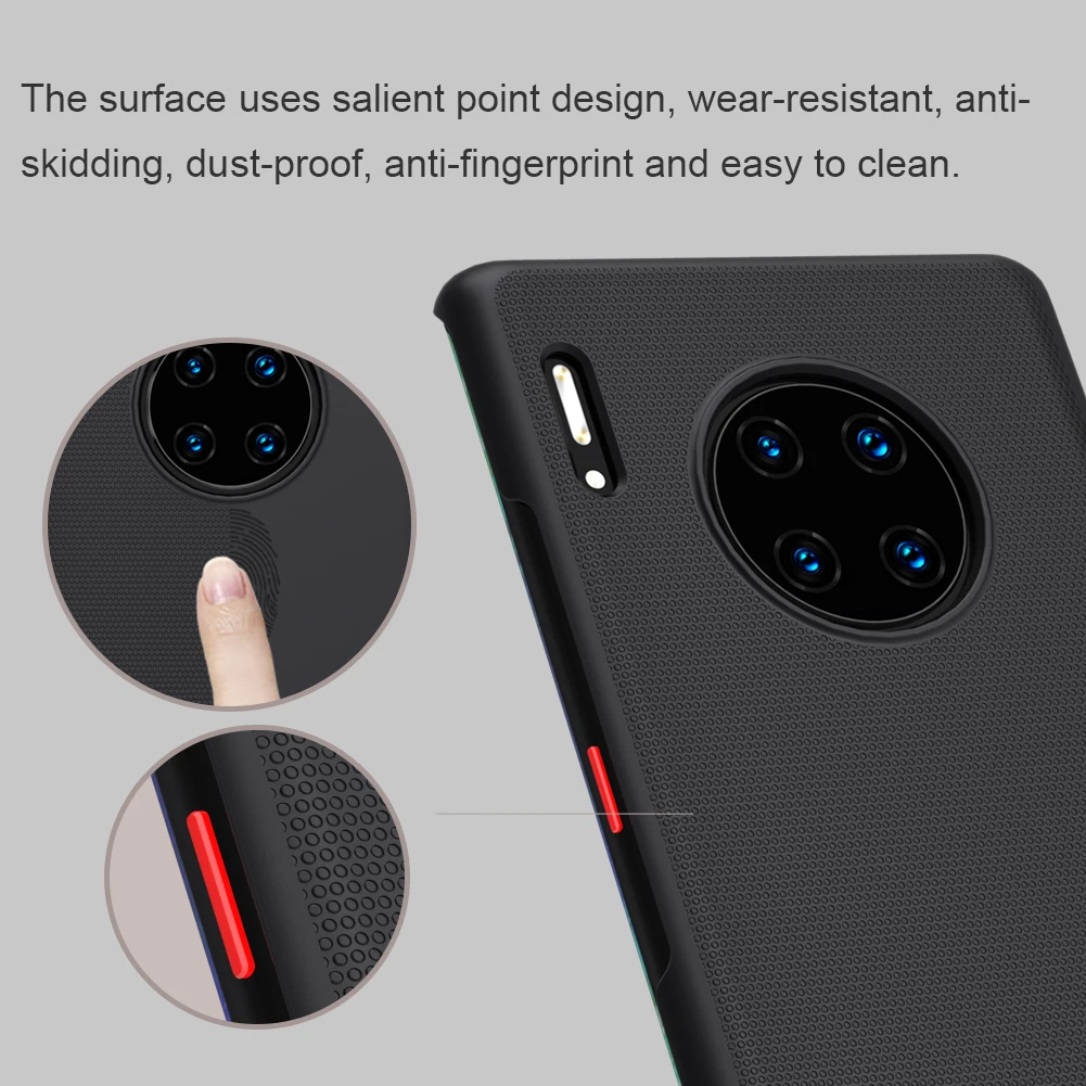 For Huawei Mate 30 Pro Case Cover 6.53 inch NILLKIN Frosted PC Matte Back Cover Phone Holder For Huawei Mate 30 Pro Phone Case