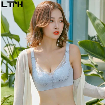 

LTPH 2020 Summer new arrival sexy Lace bra comfortable Wire Free thin Push Up anti-sag Solid color Convertible Straps bralette
