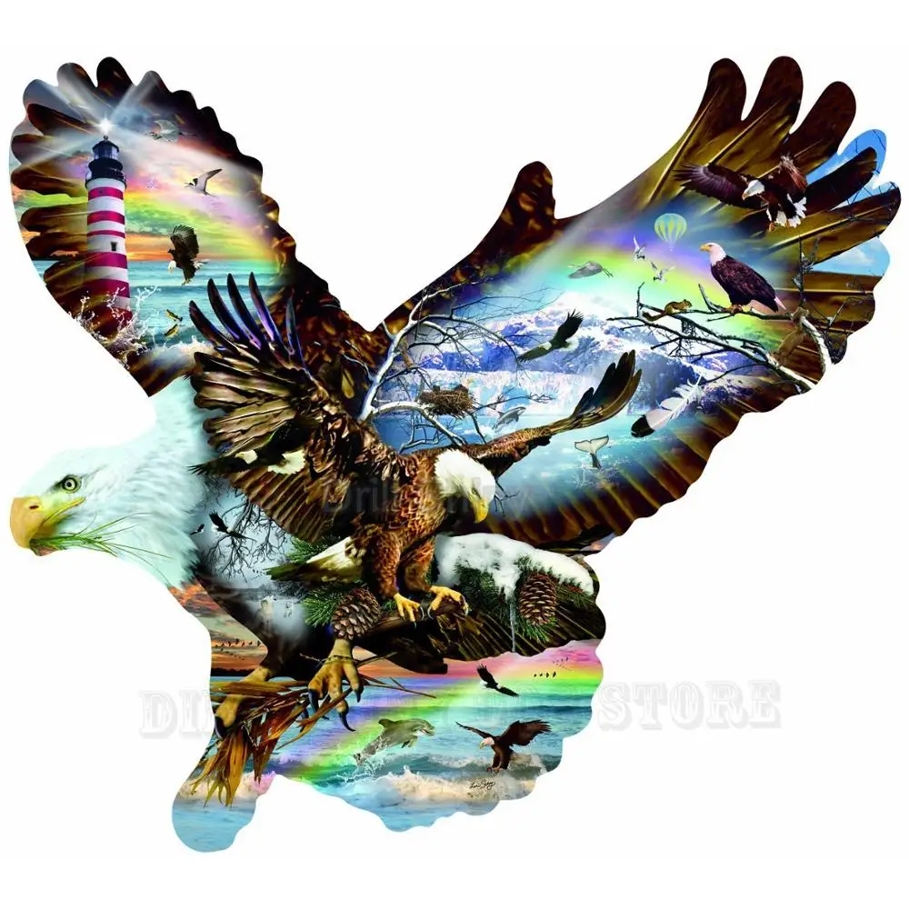 5D DIY Алмазная картина SunsOut Eagle Eye Art вышивка полная дрель крестиком набор мозаики