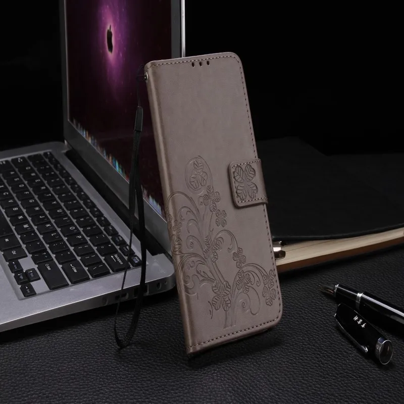 Чехол-книжка для Fly Life Geo Play Jet Ace Compact 4G Чехол-бумажник с подставкой и ремешком - Цвет: H-Gray