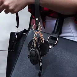 Porte clés de sécurité pour filles, ensemble d'alarme de sécurité pour l'extérieur, Portable, lampe de poche, protection pour enfants, F2x7 