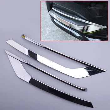 

2pcs Chrome Front Fog Light Lamp Lower Bumper Cover Trim Frame Moulding ABS Fit for Volvo S90 2017 2018 2019