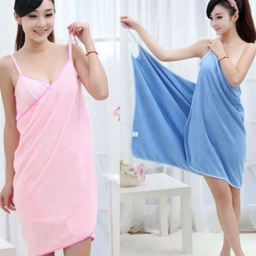 Home Textile Towel Ladies Dressing Gown Can Wear Towel Dress Ladies Girls Ladies Beach Quick-drying Magic Nightgown