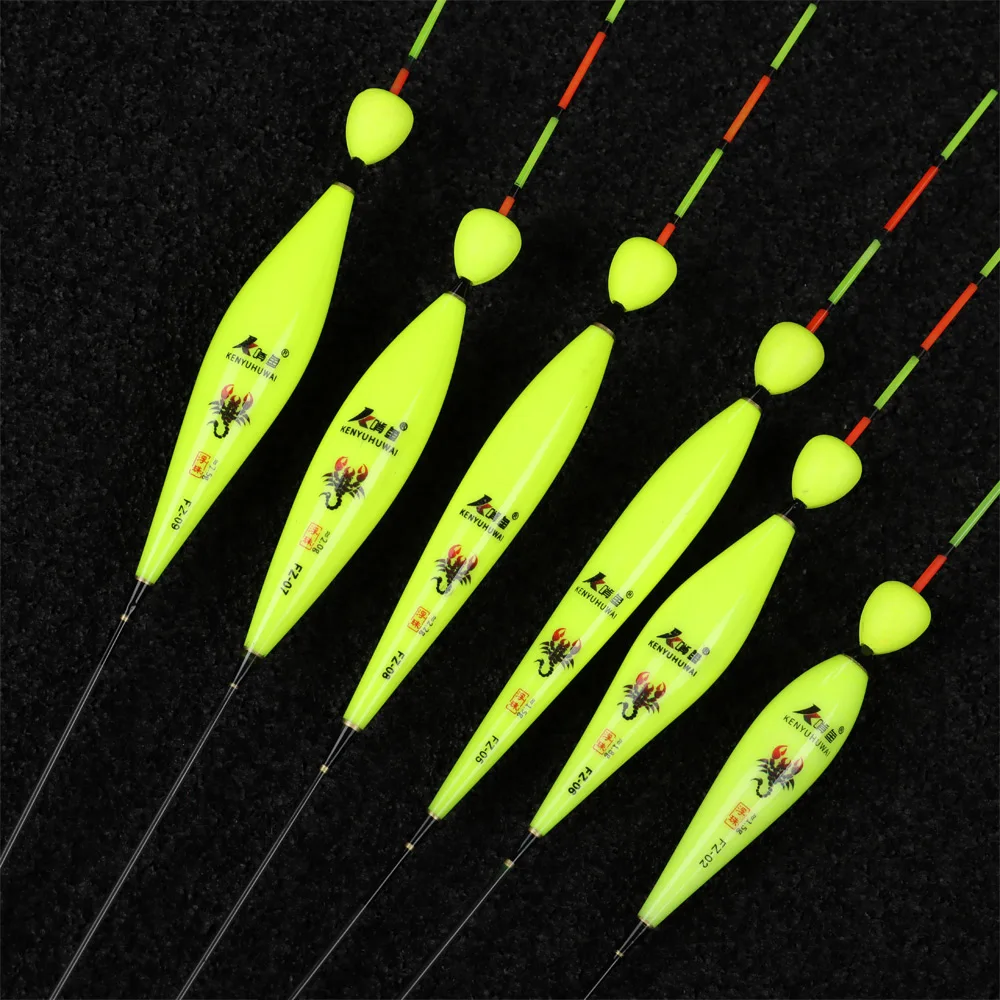 Super Long Tail Fishing Floats Durable Eye-catching Bead Bobbers Slip Drift Tube Indicator Buoy Strike Daytime Fishing Tackle