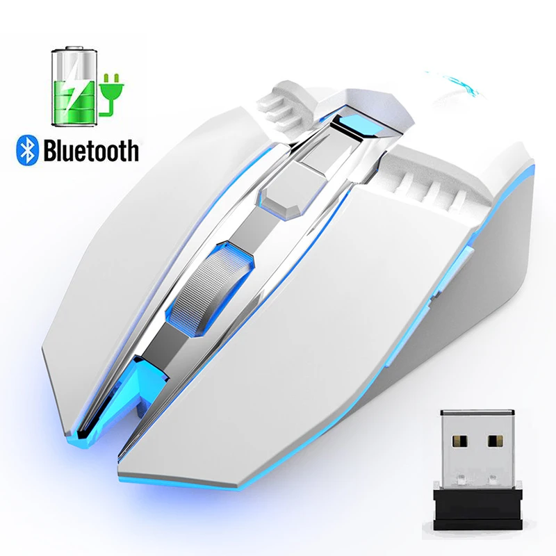 Rechargeable Wireless Mouse 2400DPI 6 buttons 2.4Ghz Silent LED Backlit USB Optical For PC Laptop Gaming | Компьютеры и офис