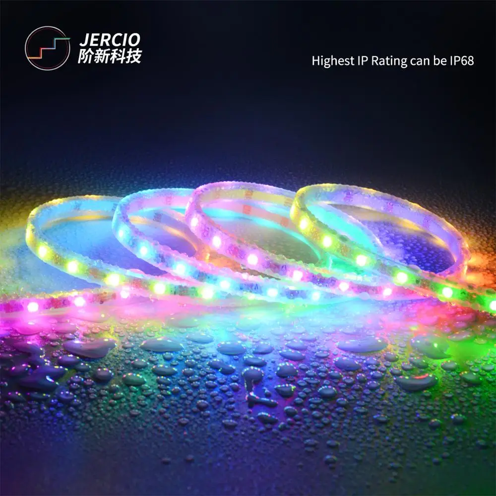 Jercio XT1511 2427 как WS2812b синхро адаптер длиной 1 м/2 м/5 м 60/100/144 светодиодов/m 256 серый