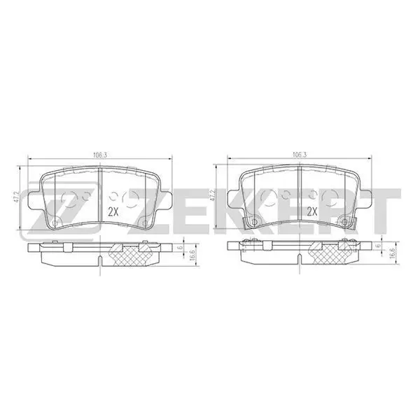 Колодки торм. диск. зад Chevrolet Malibu(V300) 12- Opel Insign