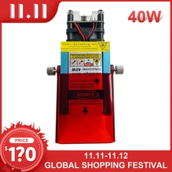 Module Laser 40 watts à mise au point fixe, tête Laser 450nm pour graveur Laser, outil de coupe du bois, Module Laser bleu TTL, outil plus intelligent 