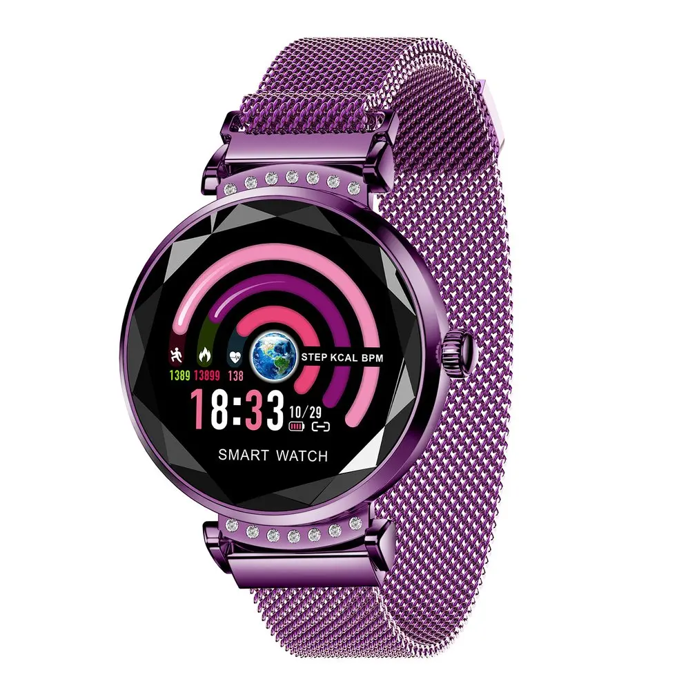 

HOT H2 Female Continuous Heart Rate Detection Ip67 Waterproof Female Physiological Reminder Magnetic Bracelet Smart Bracelet