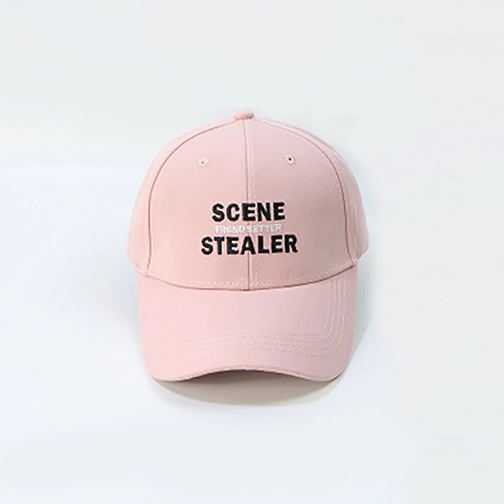 Новая Корейская бейсболка для мужчин и женщин с надписью SCENE STEALER сплошной цвет Летний солнцезащитный щит кепки s колледж уличная мужская шляпа молодых костей