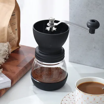 

Portable Hand Grinder Manual Coffee Grinder Plastic Coffee Machine Hand Coffee Bean Grinder Washable Coffee Maker Kitchen Tools