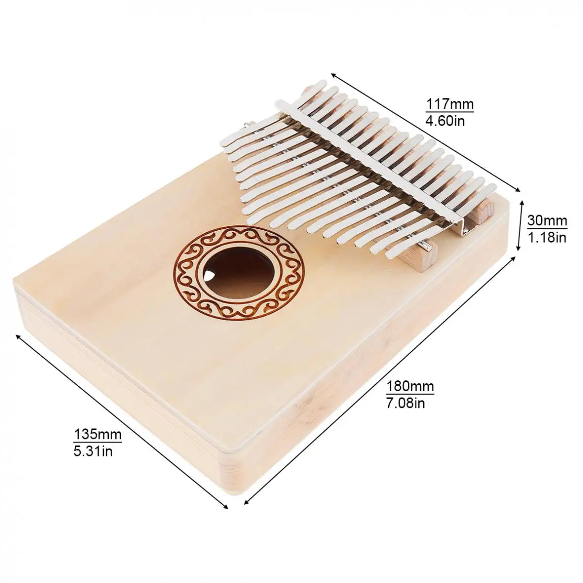 mbira com martelo de ajuste para iniciante