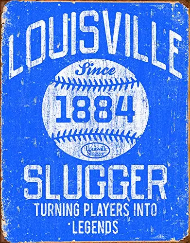 Louisville Slugger Безнадежное предприятие Babe Ruth-No Fear Оловянная картина «металлические номерные знаки» оловянный знак настенная декоративная доска Ретро бар и бар оловянный плакат - Цвет: Louisville Slugger