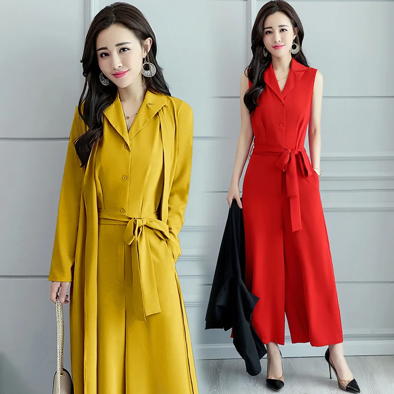 

2018 Summer Wear New Style WOMEN'S Dress Korean-style Trendy Two-Piece Set Slimming Onesie