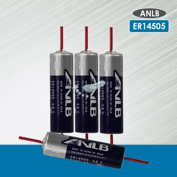 

4pcs ANLB 3.6V ER14505 14505 2400mah AA industrial lithium battery LR6 R6P for PLC control Li-ion batteries with pins