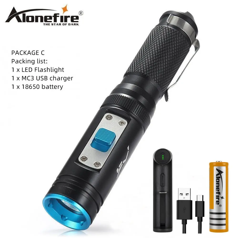 PACKAGE C AloneFire DV50 светодиодный фонарик для дайвинга CREE XM-L2 80 м водонепроницаемый тактический фонарь для дайвинга с функцией памяти - Испускаемый цвет: PACKAGE C