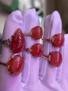 

Natural rhodolite ring anillos pareja diamond rings for women bague femme argent 925 anel takı sieraden bisuteria mujer anillo