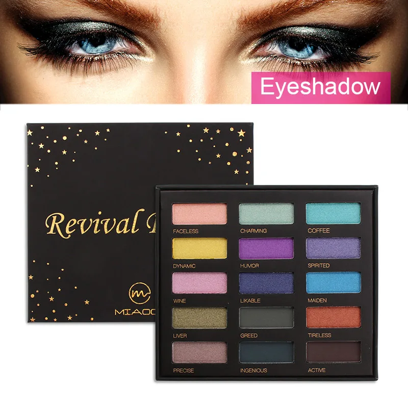 Eyeshadow Palette Shimmer Matte Glitter Eye Shadow 15 Colors Makeup Palette Cosmetic Beauty Tools BV789 - Цвет: As picture
