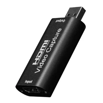 

4K Video Capture Card with Cable HDMI to USB USB2.0 Audio Video Recording for Streaming PS4 XBO X Phone Game DVD Camera