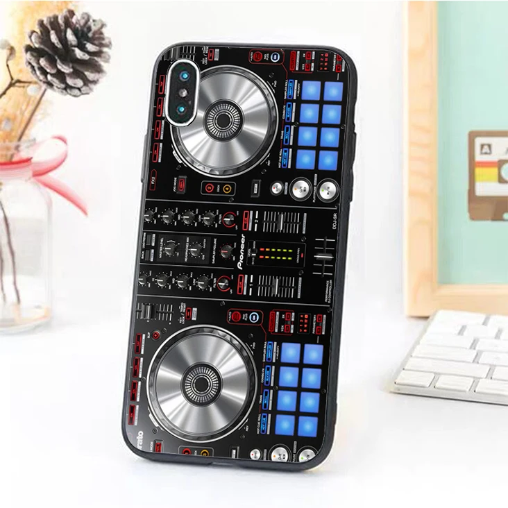 

Bernandez 5 5S SE 6 6S Silicone phone case cover for iPhone 7 8 plus X Xs Max XR DJ Mixer Deck Controller