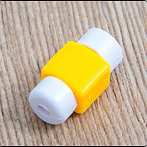 yellow-1pcs Кабель для управления 10 шт. Защита линии передачи данных случайный смешанный кабель для экономии анти-разрыв защита шнура для телефона намотки кабеля - Цвет: yellow-1pcs