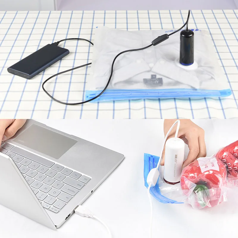 Мини USB Вакуумный насос упаковочная машина для путешествий дома кухонная одежда сумка для хранения продуктов Sous Vide вакуумный упаковщик