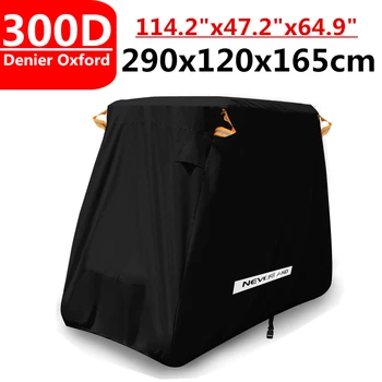 

300D 114.2inch Golf Club Car Cart Cover Waterproof Rain Proof Denier Sun UV Dust Quad ATV Vehicle Scooter Covers For Yamaha D40