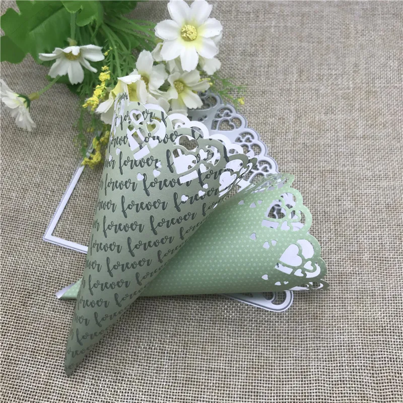 Love Flower Tube Wedding Metal Cutting Dies Stencils For DIY Scrapbooking Decorative Embossing Handcraft Die Cutting Template