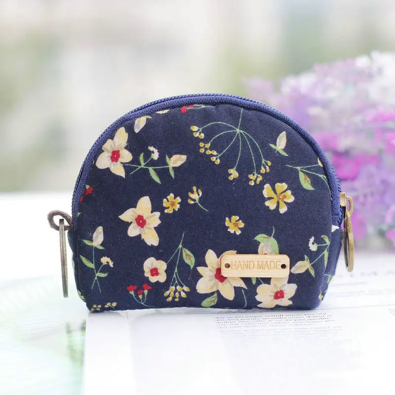 Gadis duit syiling dompet kreatif comel kecil beg zipper kain kartun dompet kecil mini duit syiling beg