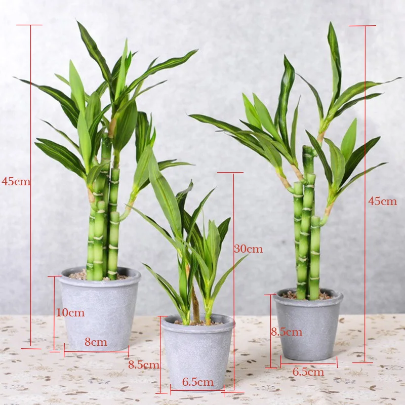 45cm 6fork Artificial Bamboo Tropical large Plant Bonsai Fake Maranta Tree Real Touch Plastic Palm Leaves Potted Home Decoration 45cm 6fork Artificial Bamboo Tropical large Plant Bonsai Fake Maranta Tree Real Touch Plastic Palm Leaves Potted Home Decoration
