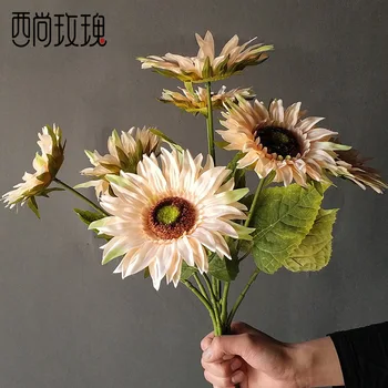 

Model Artificial Flower Sunflower Sunflower Decoration Block Floral Placed Living Room Floor Table Flower Decoration Boquet Hold