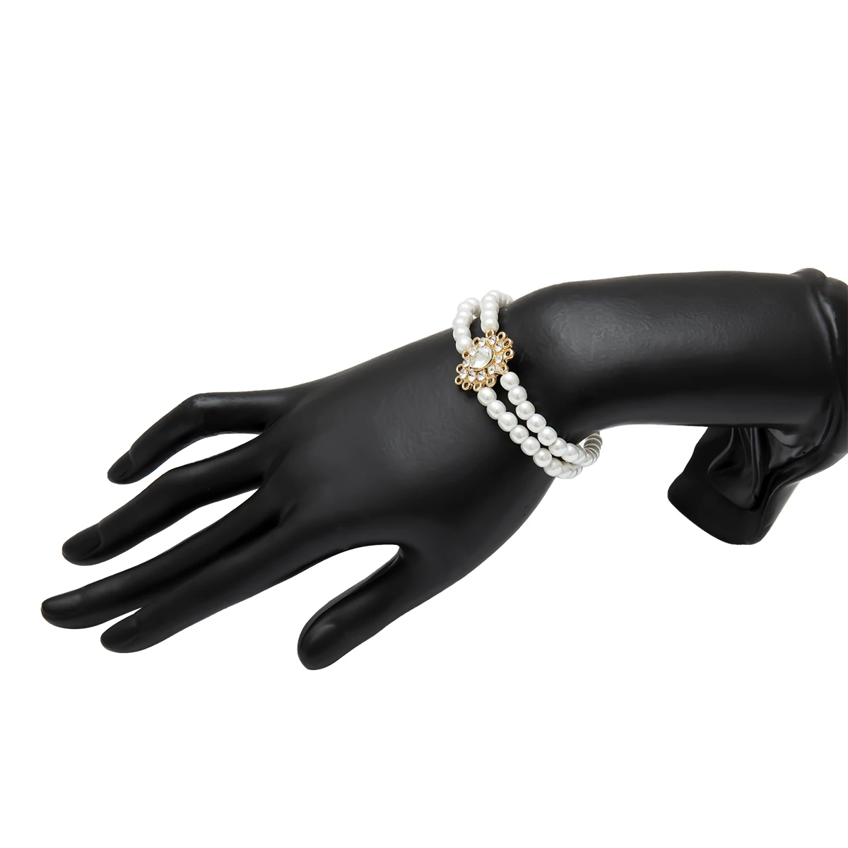 Bracelet Ingemark роскошный хрустальный розовый браслет с цветами Femme эффектный богемный имитация жемчуга бусины браслет-цепочка для лучших женщин - Окраска металла: Bracelet