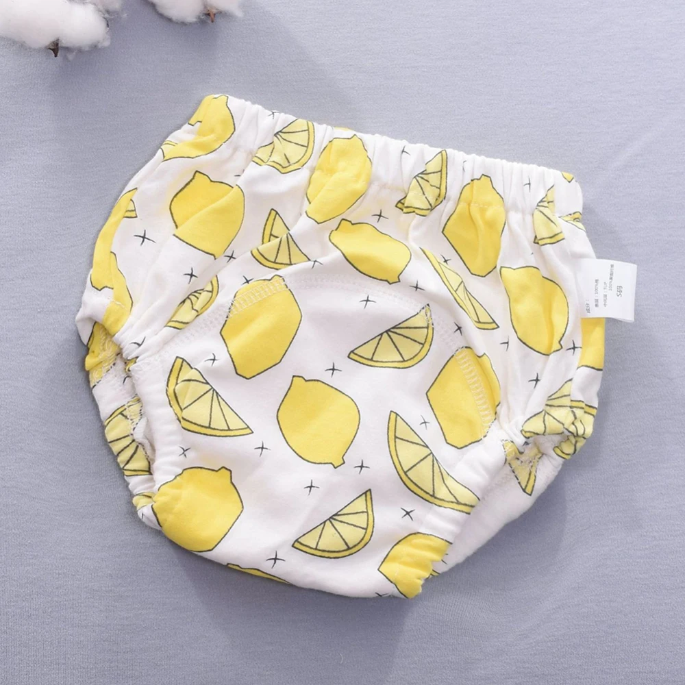 Yellow Детские подгузники; детские трусы для унитаза; детское нижнее белье; Многоразовые моющиеся подгузники; тренировочные брюки; антибактериальные трусики - Цвет: Yellow
