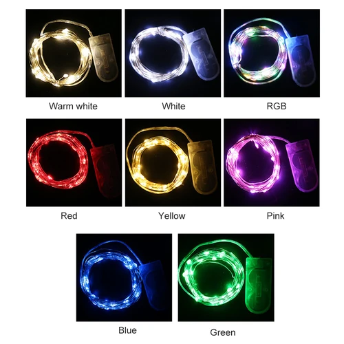 USB 배터리 전원 LED 스트링 조명, 요정 조명, 구리 와이어, 크리스마스 화환, 실내 침실 가정 결혼식 새해 장식 5