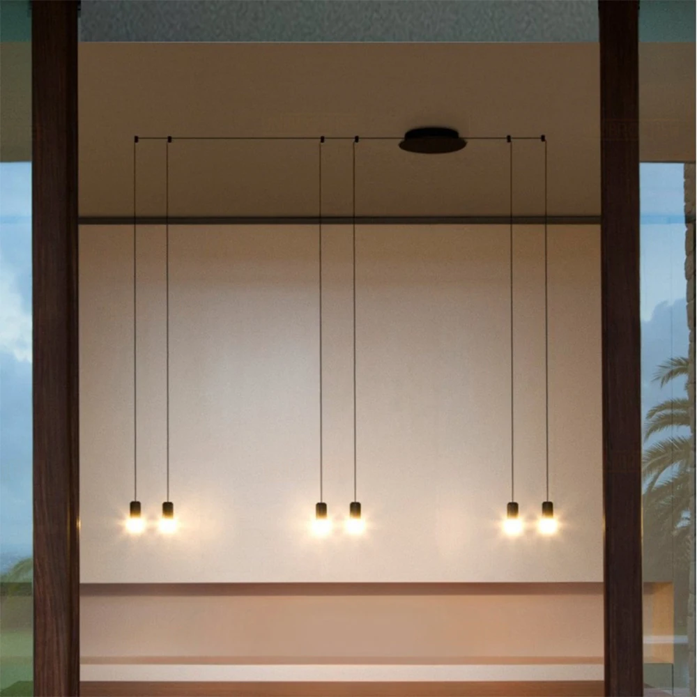 Минималистичный подвесной светильник, современный подвесной светильник для гостиной, конференц-зала, коридора, спальни, освещение, украшения для дома, светильник